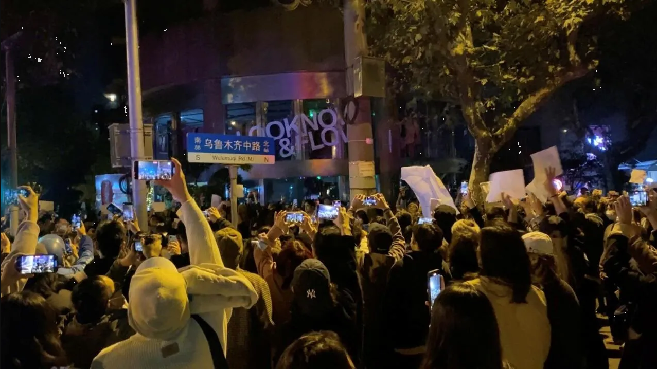 Protestas en Shanghái y Beijing por restricciones de Covid-19 en China