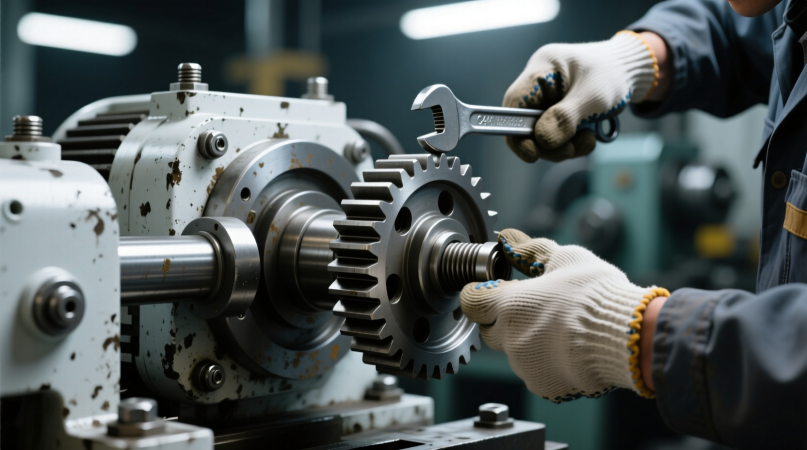 Замена шестерёнок в ручном электрическом приводе