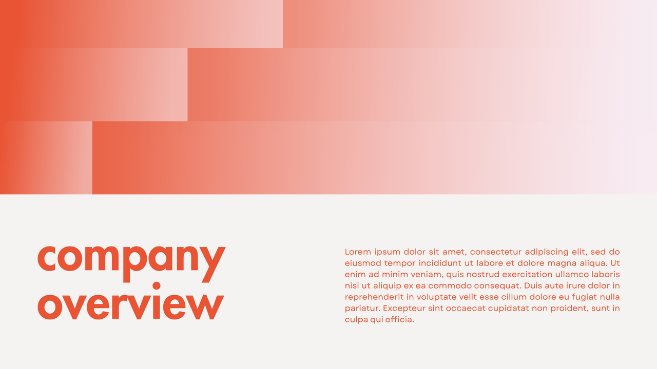 Orange and White Geometric Minimalist Startup Pitch Deck Presentation