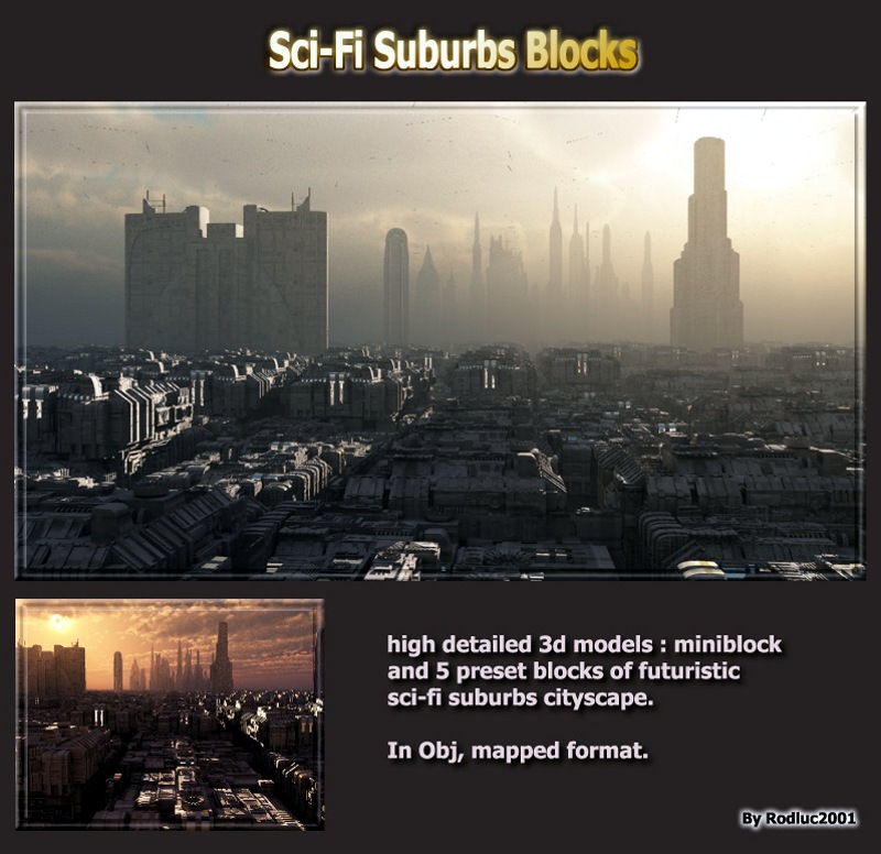 Sci-Fi Suburbs Blocks