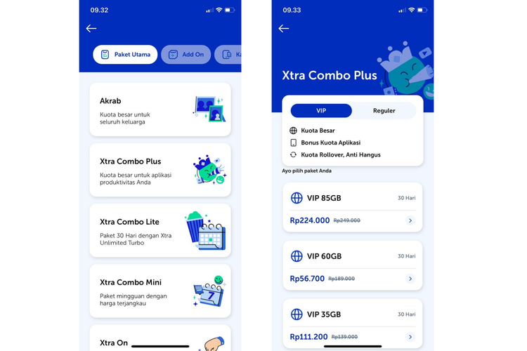 Daftar Paket Internet Murah XL Xtra Combo Plus Terbaru.