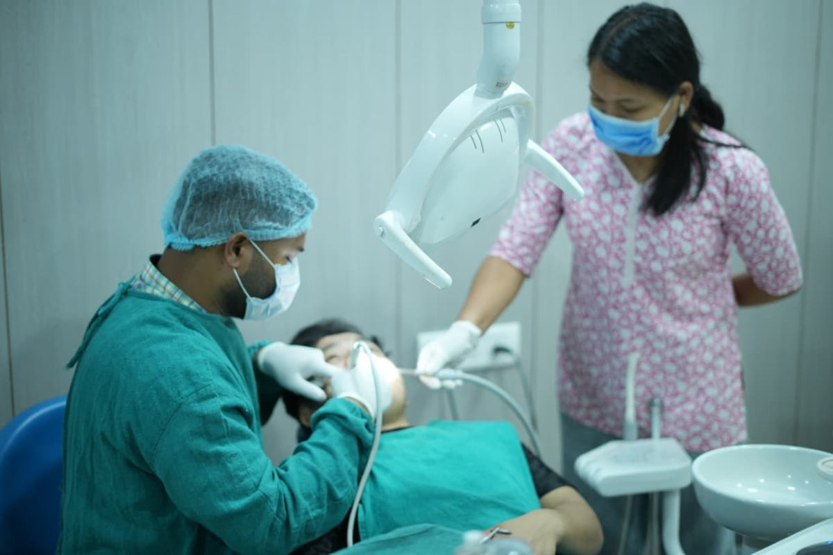 Dental Treatment in Progress