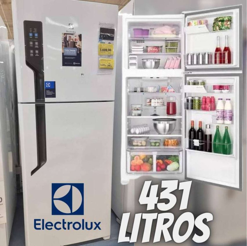 Geladeira Frost Free TF55 Duplex 431L Branca Electrolux