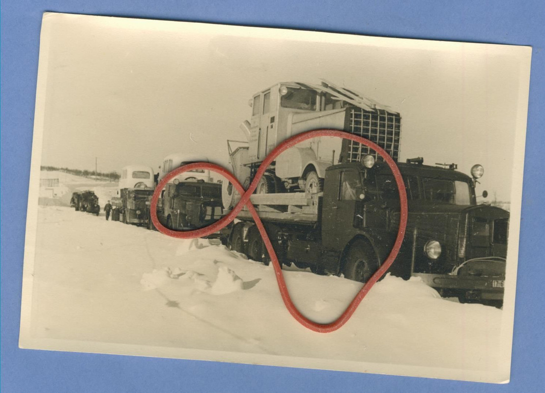 Orig Foto Geb Pioniere Schneefräsentransport Eis