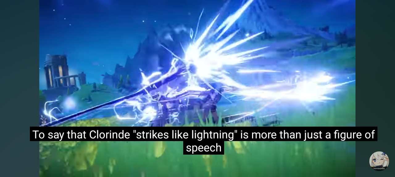 Clorinde lightning speed