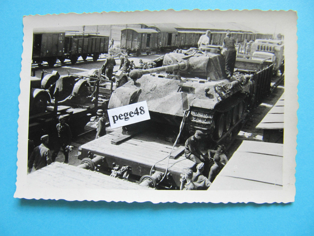 Panzerzug 62 Verladung Panzer( Panther Zimmerit)