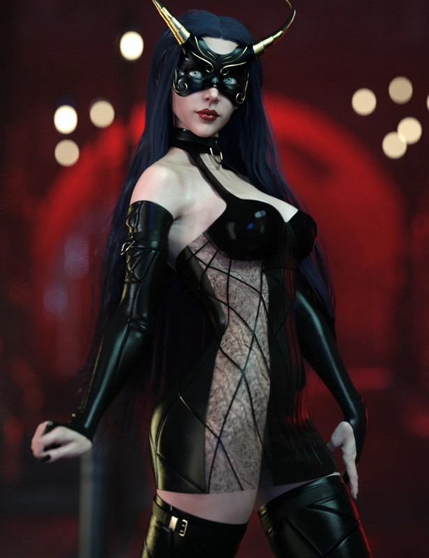 Daz3d 83770 d Force Night Masquerade Outfit for Genesis8and81 Females