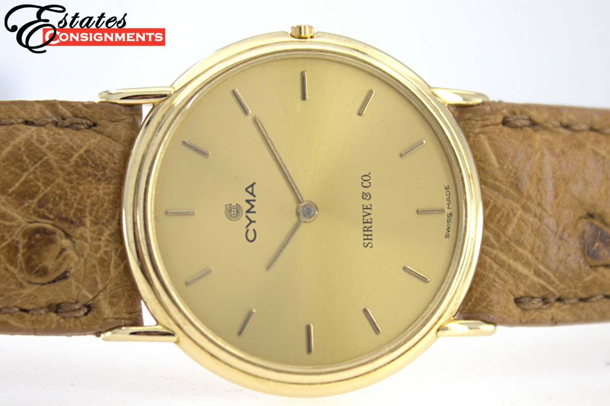 Cyma Shreve & Co 14k Yellow Gold 131 107 74 Watch | eBay