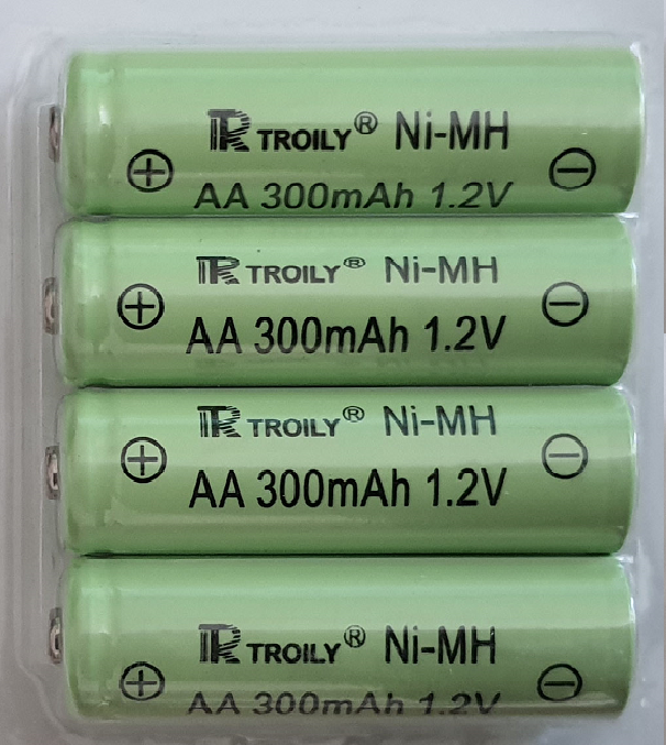 Aa ni mh 300 mah 1 2 v rechargeable lumi re solaire batteries pour