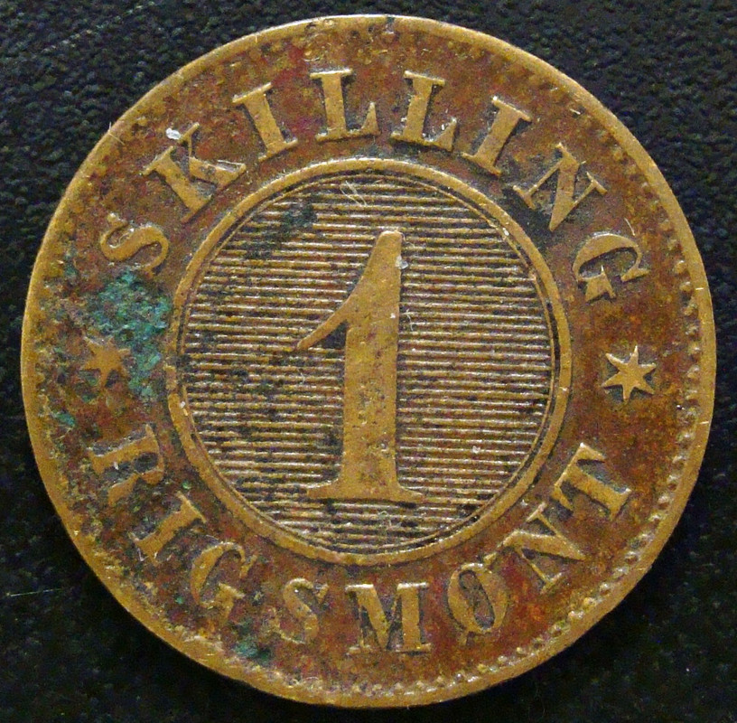 1 Rigsmontskilling. Dinamarca (1867)  DIN-1-Rigsmontskilling-1867-rev