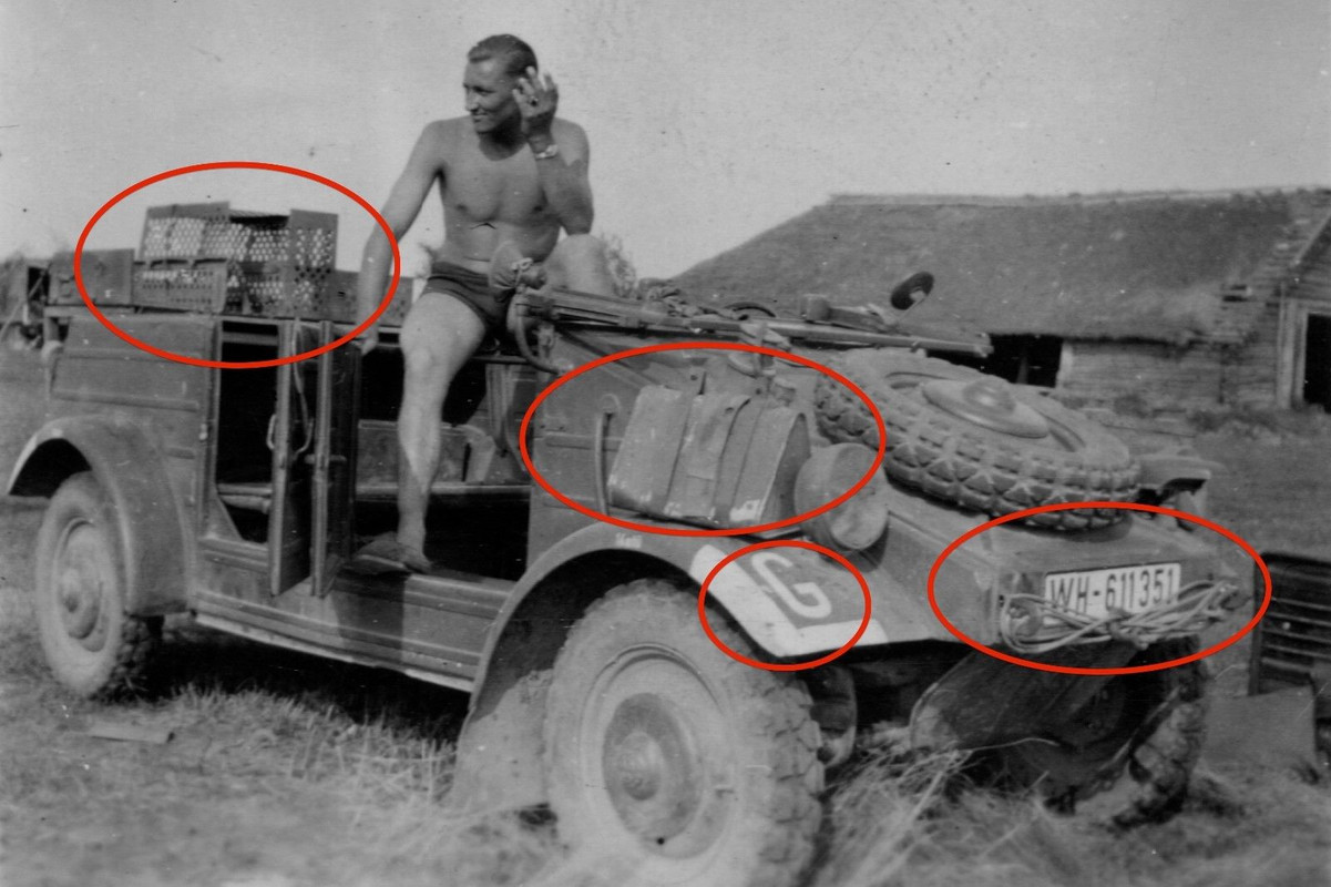 3 Orig. Foto VW 82 Kübelwagen- Russland 1943