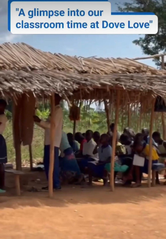 Children learning at Dove Love