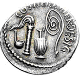 Glosario de monedas romanas. INSTRUMENTOS SACERDOTALES. 9