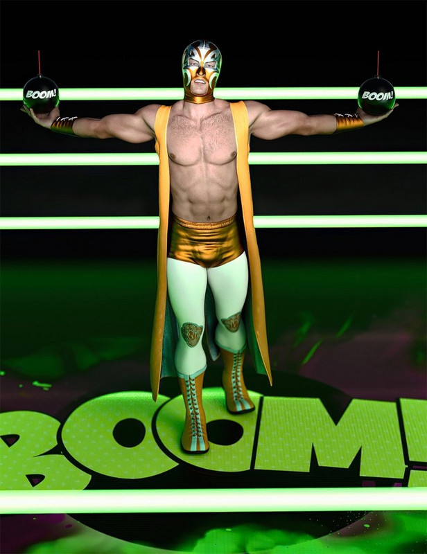 dForce Luchador Outfit for Genesis 8 Male(s) dForce Luchador Outfit for Genesis 8 Male(s)