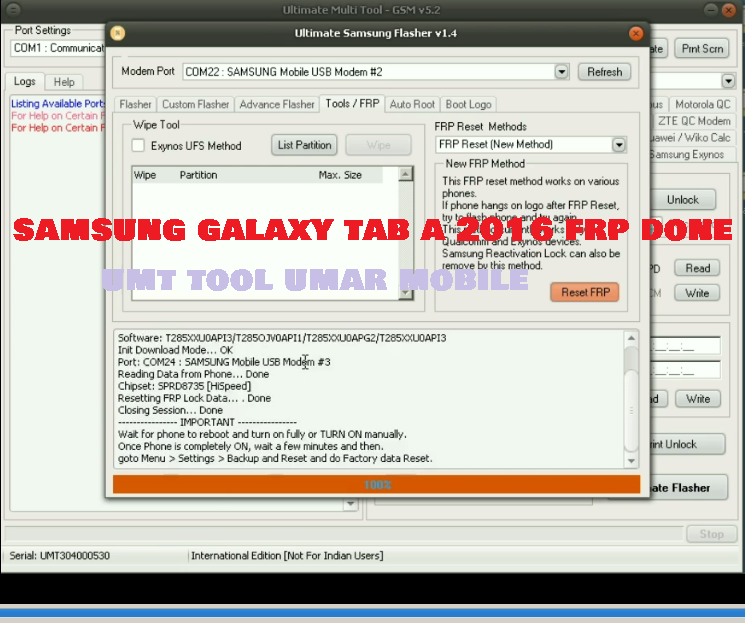 umt frp tool crack without box