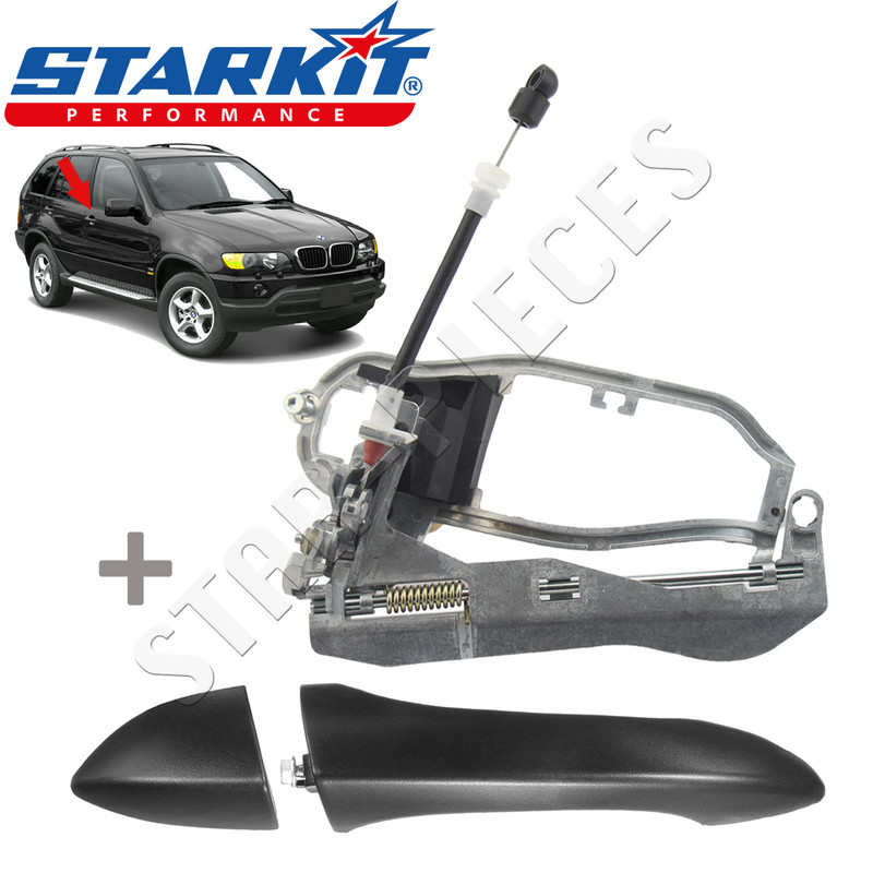 2 x CADRE DE POIGNEE DE PORTE INTERIEURE AVANT GAUCHE DROIT BMW X5 E53 99-06