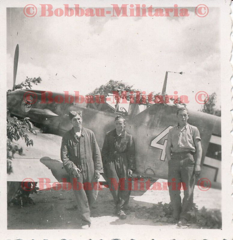 L228 Foto Messerschmitt Me Bf 109 Jagdflugzeug Emblem Jagdgeschwader 51 Mölders