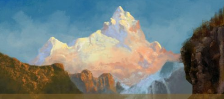 How To Paint Realistic Landscapes Digitally: MasterStudy in Adobe Photoshop