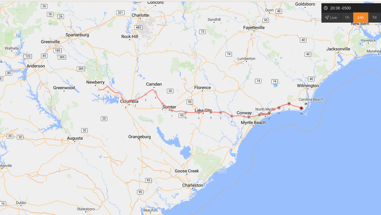 May 19th 2025 Home to Southport (Map)