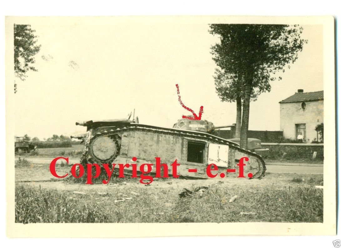 FOTO - PANZER - Französischer CHAR 1bis mit INDO