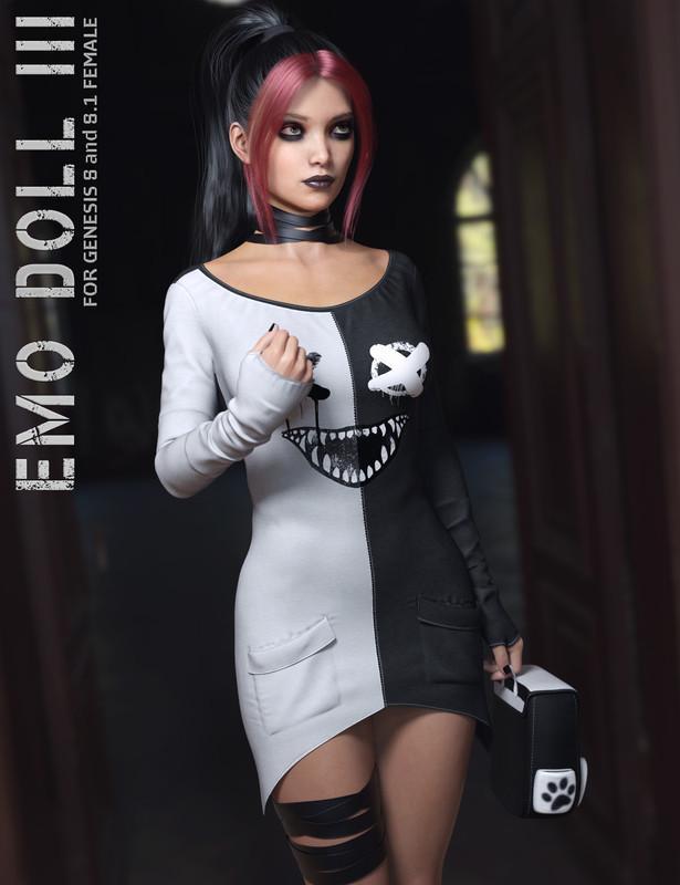dForce Emo Doll III for Genesis 8 and 8.1F dForce Emo Doll III for Genesis 8 and 8.1F