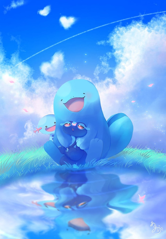 wooper-quagsire-and-gecqua-pokemon-drawn