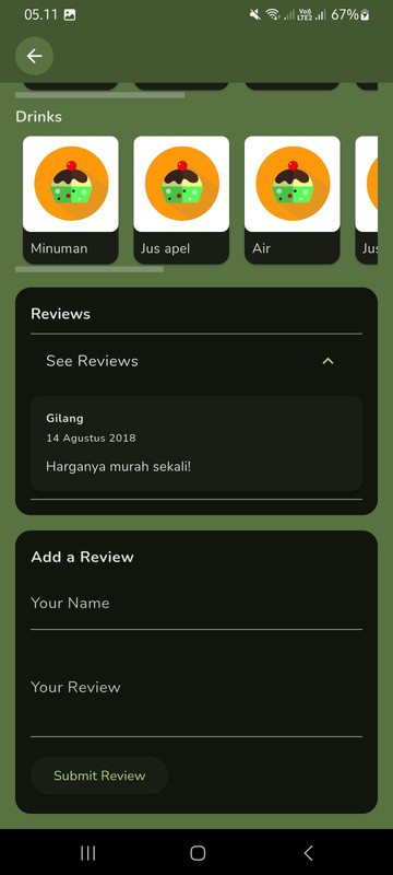 Detail Screen Bottom (Dark Mode)