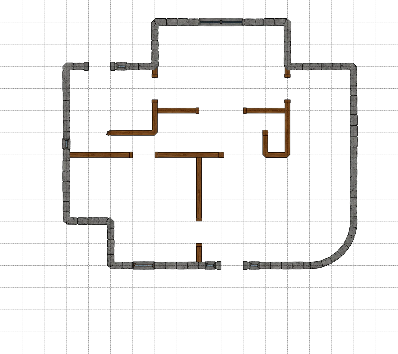 Ash House Walls 18x16 grid