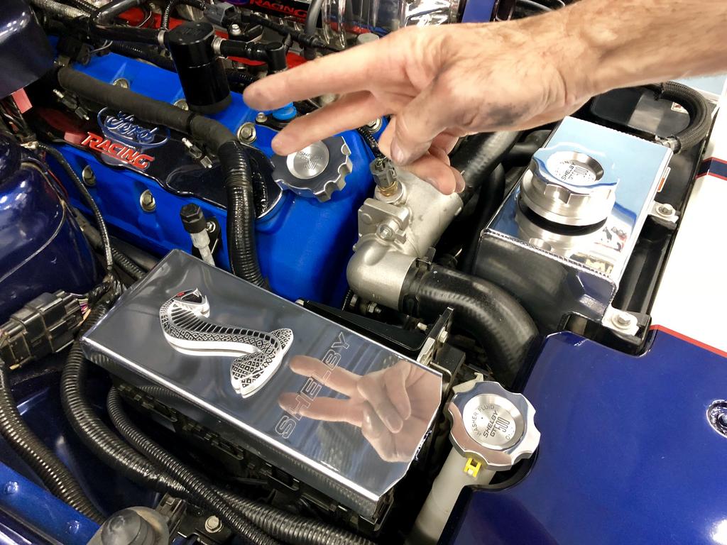 2007 2014 Polished aluminum fuse box cover mod Ford Shelby GT500