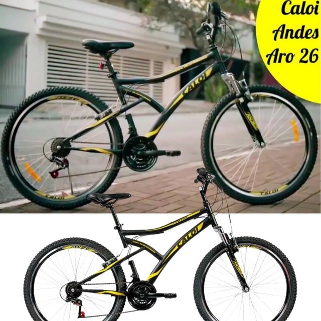Bicicleta Caloi Andes Aro 26, 21 Marchas, Suspensão Dianteira