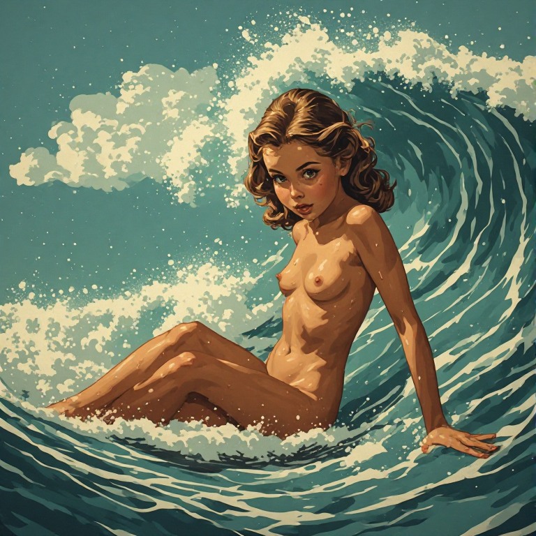 Pin-Up-style-Nakked-Young-Girl-(5)