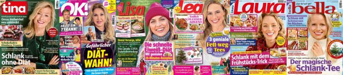 6 mal Frauenmagazine No 49 vom 29  Nowember 2023
