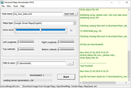 AllMapSoft Universal Maps Downloader 9.948