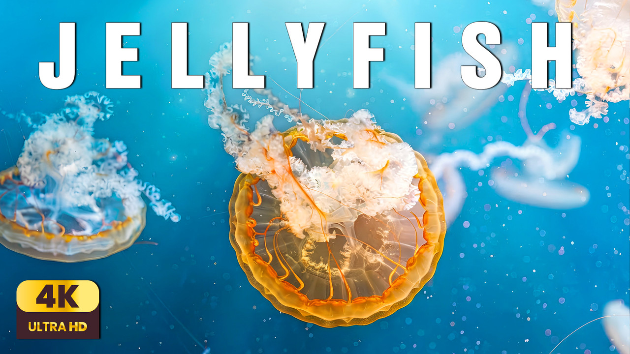 Jellyfish – The Dance of Light | Relaxing Ocean Ambience 4K UHD