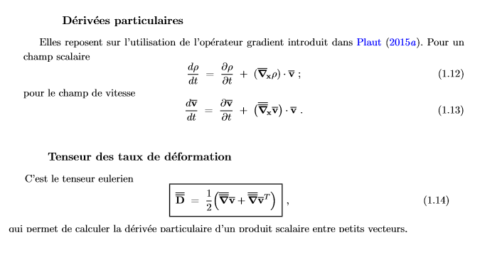 mécanique des ﬂuides