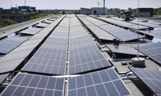 Une centrale solaire en toiture
