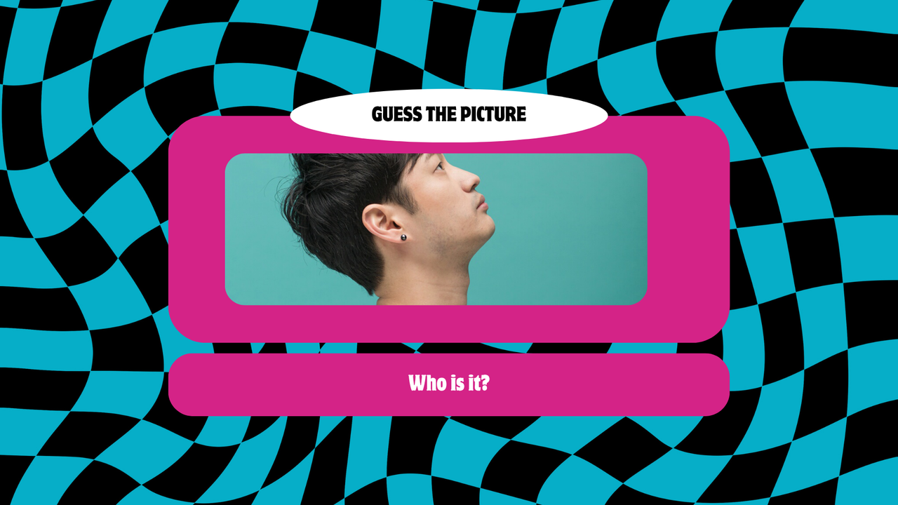 Blue Pink Cool Retro Wavy Checkered Game Night Animated Game Presentation