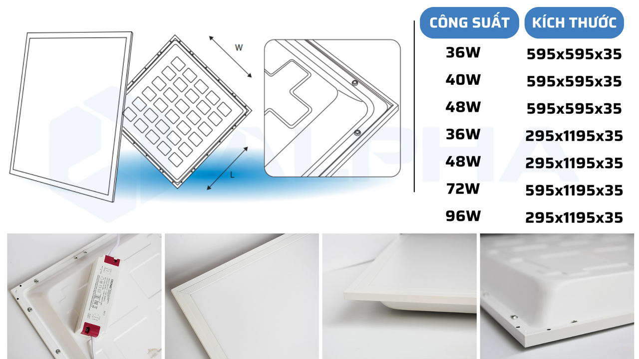 đ&egrave;n led alpha