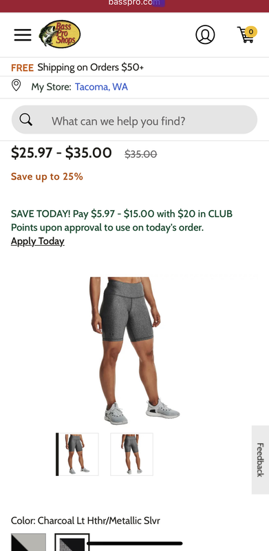 Under Armour HeatGear Armour Bike Shorts for Ladies  Bass Pro Shops