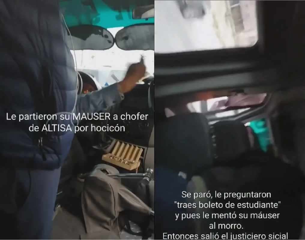 Chofer se hace viral en Tijuana, agrede a estudiante y termina golpeado: video