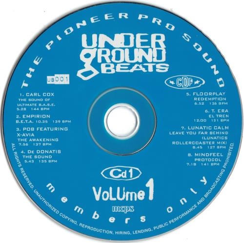 26/01/2023 - Various ‎– Underground Beats (2 × CD, Compilation, Promo )(CD Pool ‎– UB 001)(Volume 1) R-1362381-1212935764-jpeg