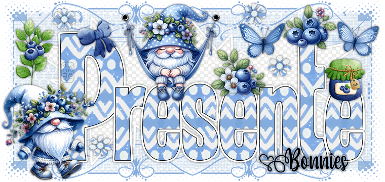 Presente Gnome Blueberry bonnies