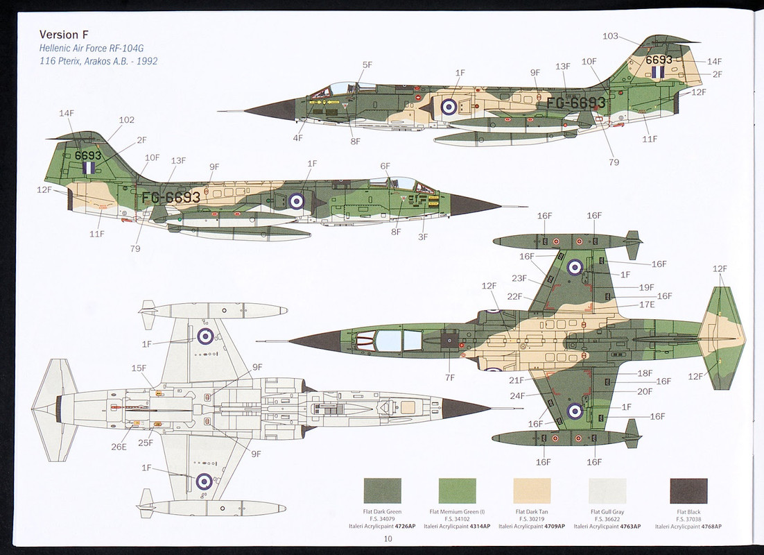 F Hellenci Air Force RF-104G - 116 Pterix, FG-6693 (1)