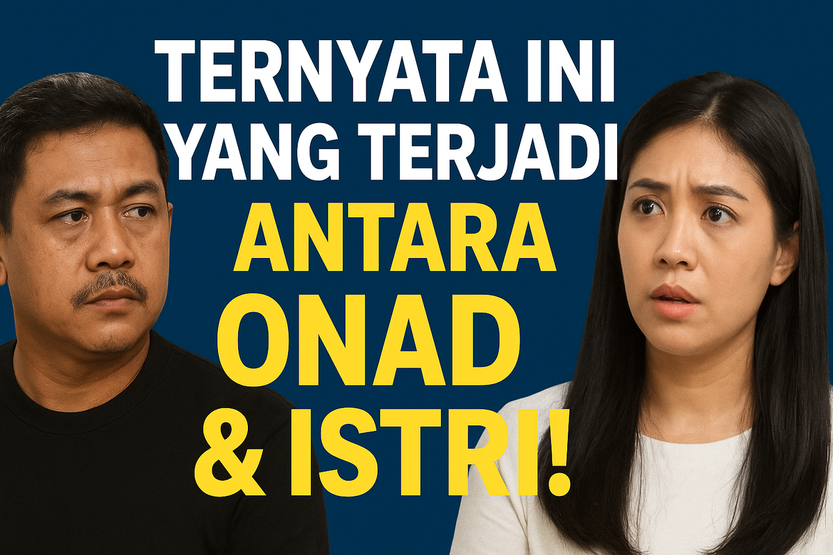Onad dan istrinya saat menghadiri pemeriksaan polisi di Jakarta