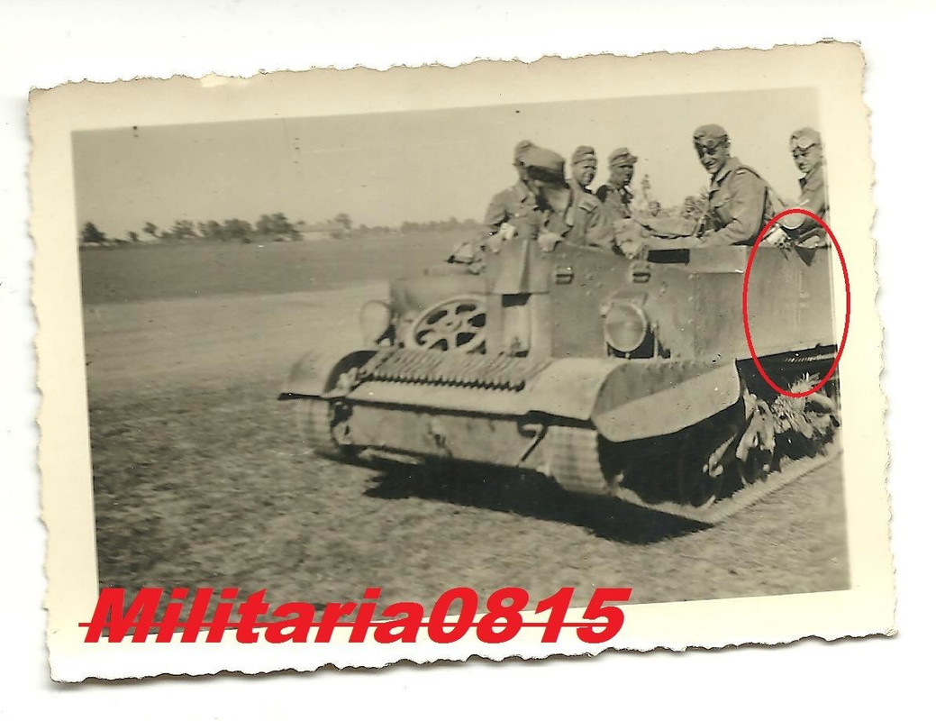 Französicher Schlepper Beute mit Balkenkreuz Pan