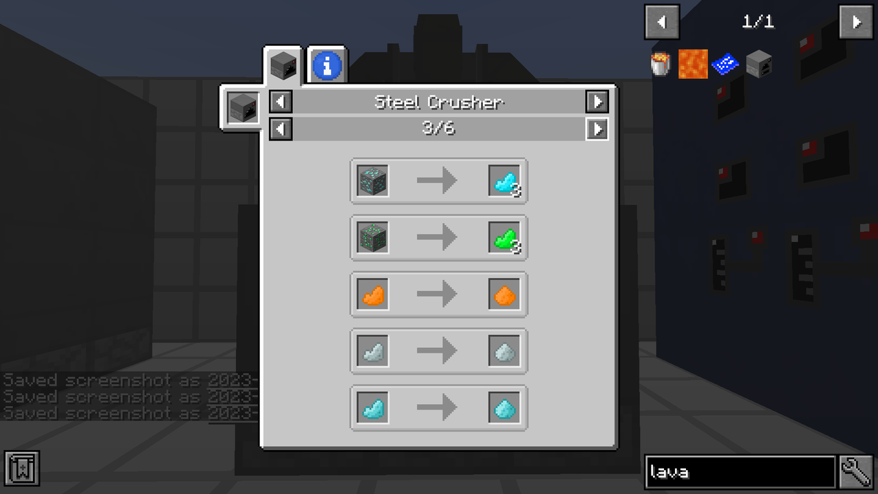 steel crusher recipe