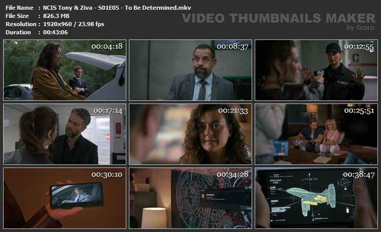 NCIS Tony Ziva S01E05 To Be Determined mkv