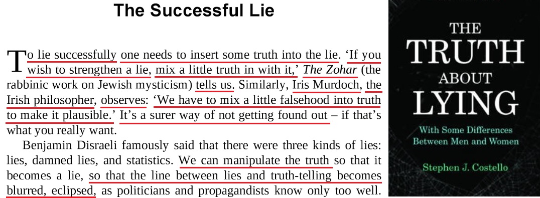 The Truth about Lying - Costello - The Successful Lie - mix a li