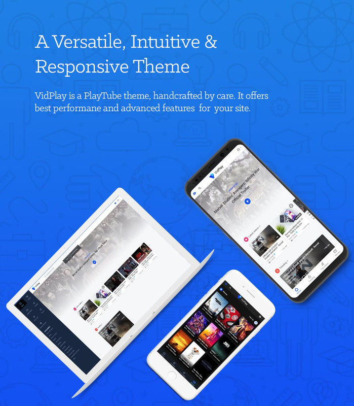 VidPlay - The PlayTube Theme - 1