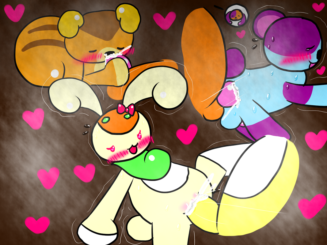 Jackalee and friends with dads (uncensored, cum)